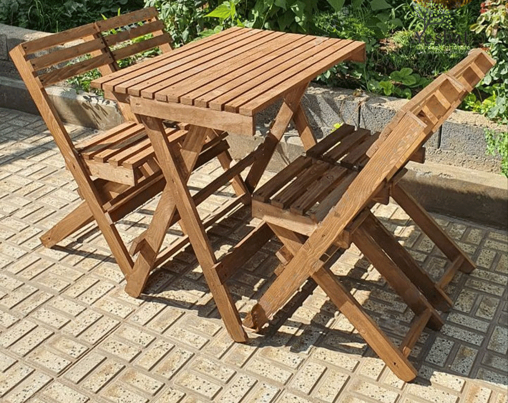 میز و صندلی باغی چوبی